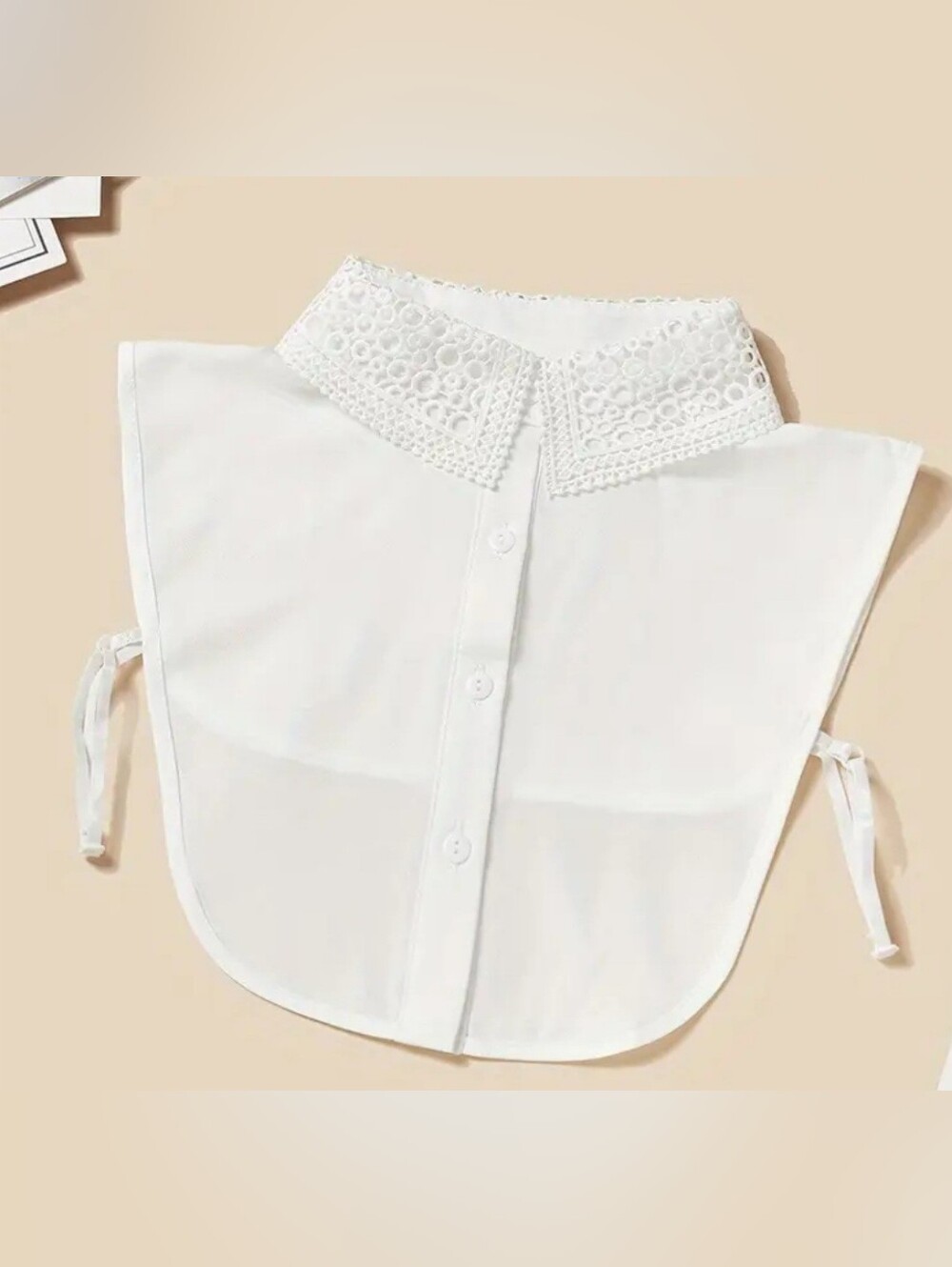 White Lace Peter Pan Collar Dickey